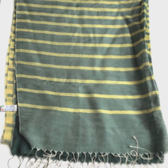 H & K Como , rectangular striped women Silk Écharpe/scarf made in Italy 🇮🇹 - Picture 7 of 8